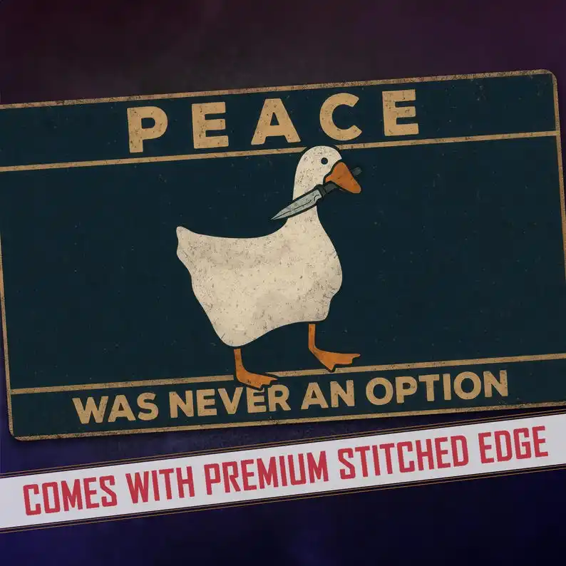 Playmat Peace Was Never An Option Parody Fan Art 24×14 Inches Gaming Funny Card Game Accessory Custom Deck Mat keyboard Mat
Playmat Peace Was Never An Option Parody Fan Art 24×14 Inches Gaming Funny Card Game Accessory Custom Deck Mat keyboard Mat