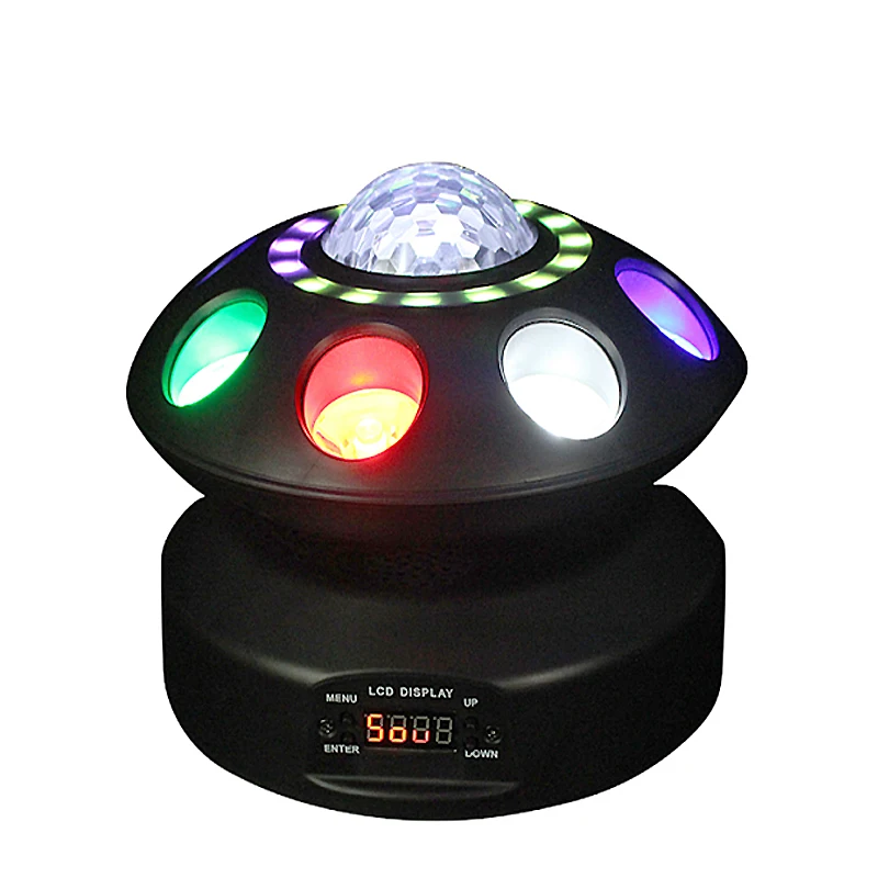 HOHAO FACTORY LED 3-in-1 Flying Saucer Light Pattern Projection Light Ktv Bar Flash Beam Magic Ball Laser DJ Stage Lamps
HOHAO FACTORY LED 3-in-1 Flying Saucer Light Pattern Projection Light Ktv Bar Flash Beam Magic Ball Laser DJ Stage Lamps