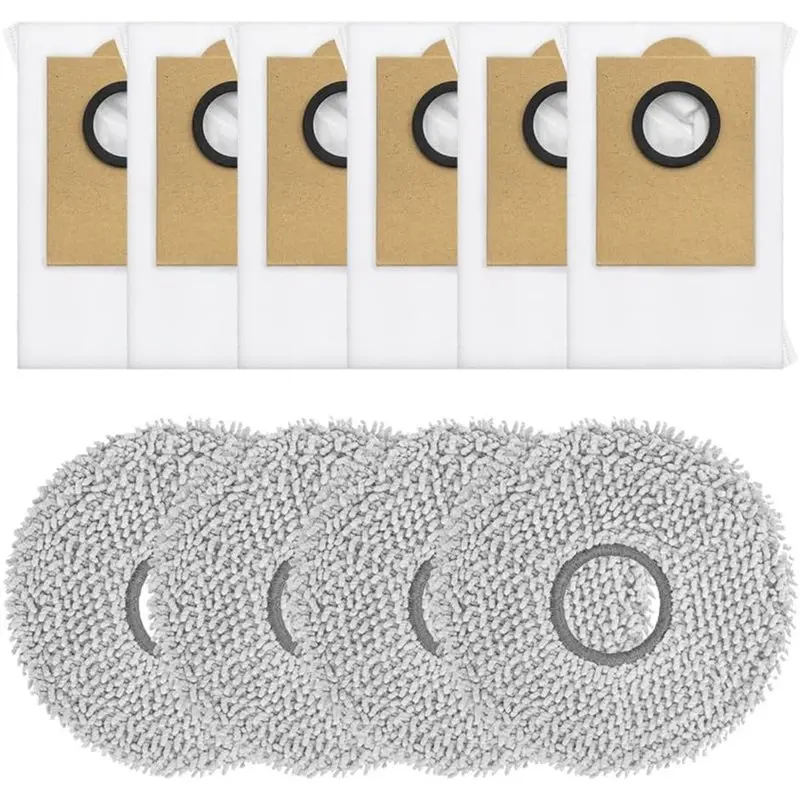 ABBO-For Lefan M3/M3 Max/M3 Gen2 Compatible Robot Vacuum Cleaner Replacement Parts- Mop Pads& Dust Bags Included