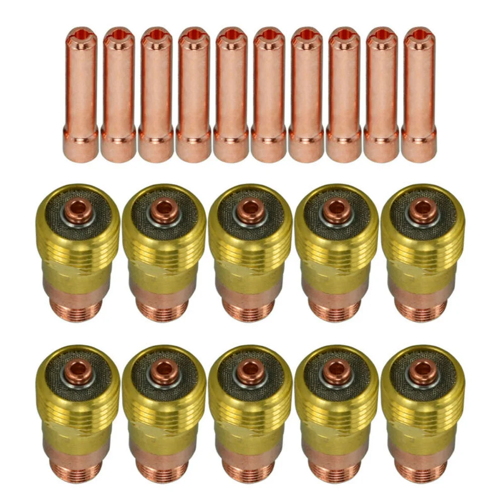 Комплект цанг для газовой сварки TIG 17GL332 10N24S 3/32 и Комплект цанг TIG DB SR WP 17 18 26, высококачественные аксессуары для инструментов, 20 шт.
Комплект цанг для газовой сварки TIG 17GL332 10N24S 3/32 и Комплект цанг TIG DB SR WP 17 18 26, высококачественные аксессуары для инструментов, 20 шт.