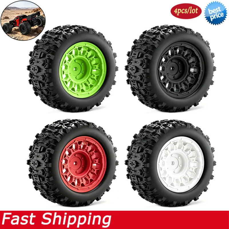 4PCS 12mm Hex RC Monster Truck Wheels Tires For 1/14 1/16 Traxxas Mini E-Revo ARRMA Mini Kraton MJX Upgrade Tire
4PCS 12mm Hex RC Monster Truck Wheels Tires For 1/14 1/16 Traxxas Mini E-Revo ARRMA Mini Kraton MJX Upgrade Tire