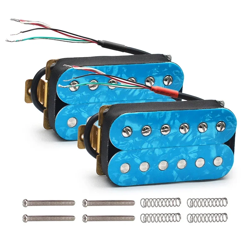 Blue Pearl 6 String N7.5K/B15K Output Electric Guitar Humbucker Adjustable Screw Dual Coil Guitar Coil Spliting Pickup
Blue Pearl 6 String N7.5K/B15K Output Electric Guitar Humbucker Adjustable Screw Dual Coil Guitar Coil Spliting Pickup