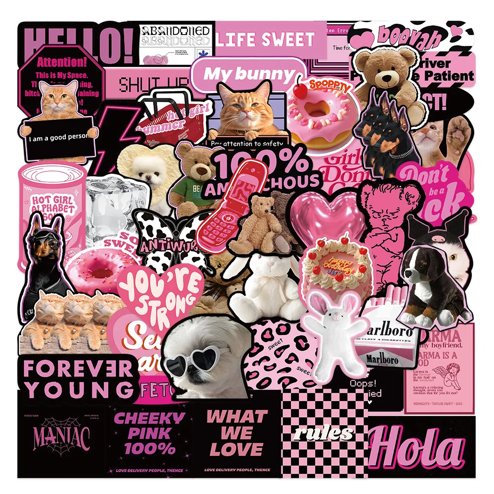 55 Pink Ink English Stickers Laptop Handbooks Phone Cases Water Cups Decoration Waterproof Diy Stickers
55 Pink Ink English Stickers Laptop Handbooks Phone Cases Water Cups Decoration Waterproof Diy Stickers