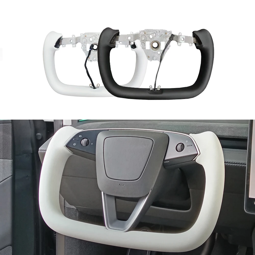 Vjoycar Sport Yoke Steering Wheel with Heating for Tesla New Model Y Juniper 2025 Nappa Leather Car Handle Modified Accessories
Vjoycar Sport Yoke Steering Wheel with Heating for Tesla New Model Y Juniper 2025 Nappa Leather Car Handle Modified Accessories