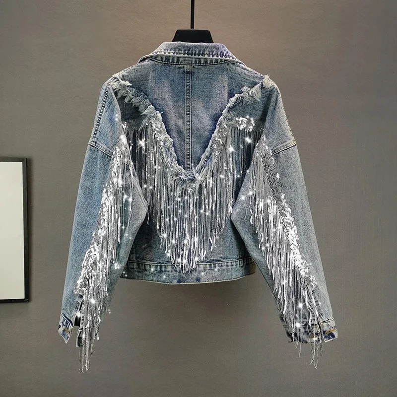 Women Denim Coat Fall Winter Korean Vintage Casual Blue Jackets Trend Loose Lapel Long Sleeve Wild Outwear Bomber Jacket
Women Denim Coat Fall Winter Korean Vintage Casual Blue Jackets Trend Loose Lapel Long Sleeve Wild Outwear Bomber Jacket