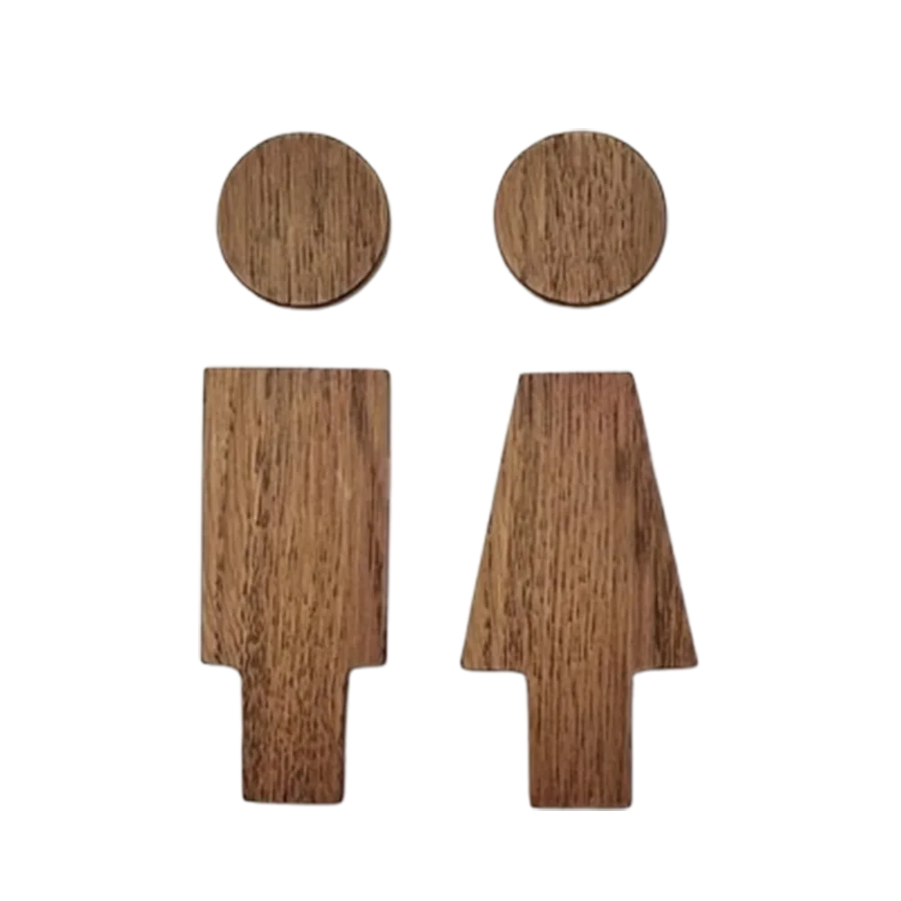 2pcs/se Solid Wood Bathroom Door Signs Antique Toilet Door Decoration WC Door Sign Plate Durable Self-adhesive
2pcs/se Solid Wood Bathroom Door Signs Antique Toilet Door Decoration WC Door Sign Plate Durable Self-adhesive
