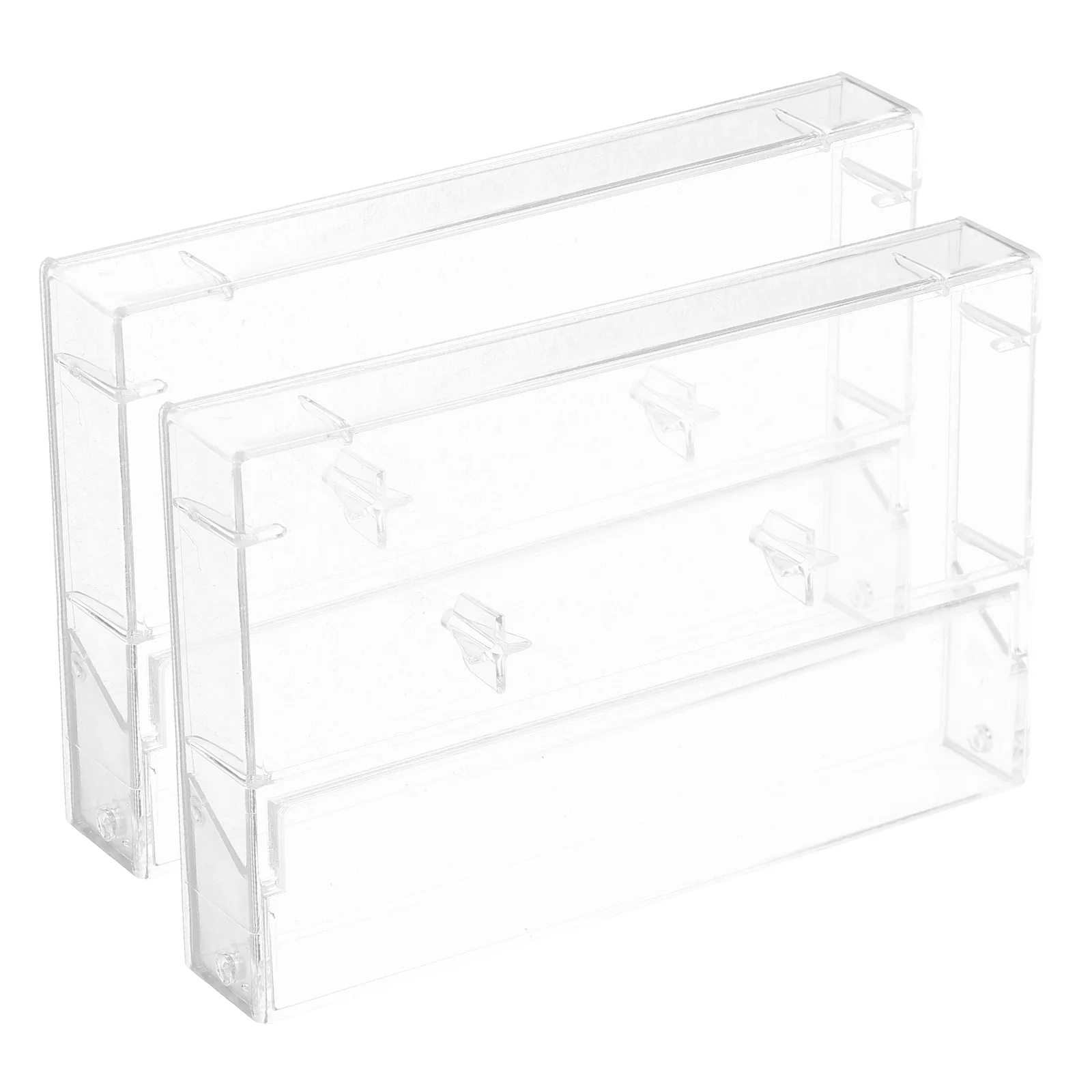 2 Pcs Tape Storage Box Cassette Holder Audio Case Clear Compact Cassettes Cases
2 Pcs Tape Storage Box Cassette Holder Audio Case Clear Compact Cassettes Cases