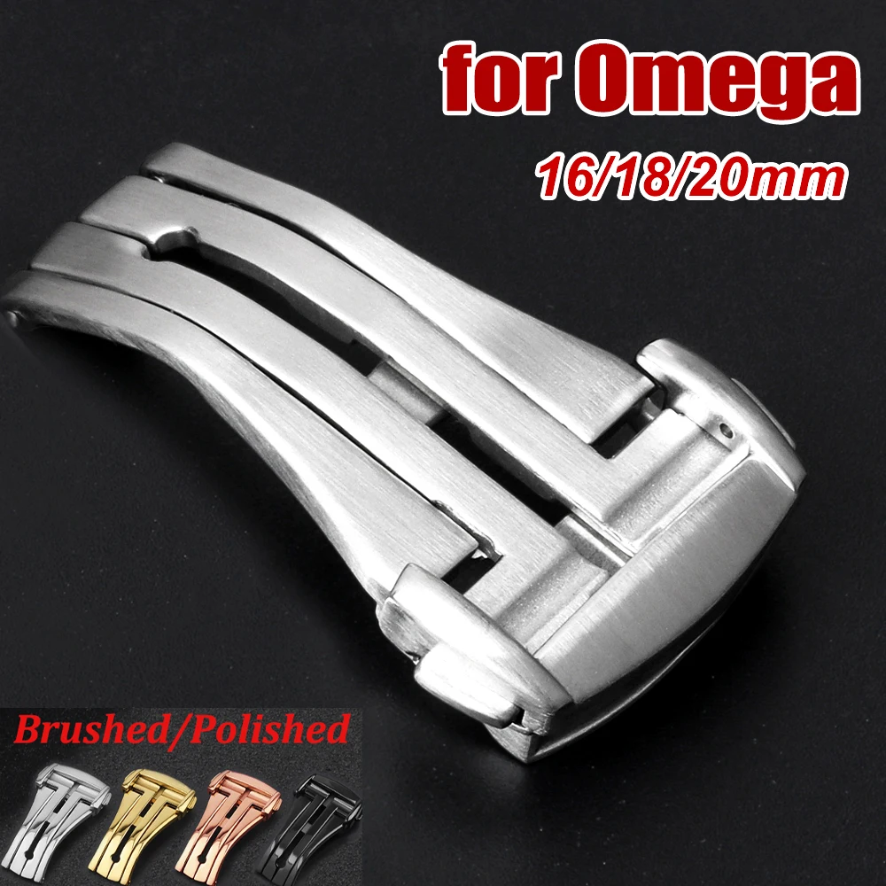 16mm 18mm 20mm Stainless Steel Metal Watch Buckle for OMEGA Steel Clasp for Watchband Butterfly Button Folding Buckle for Omega
16mm 18mm 20mm Stainless Steel Metal Watch Buckle for OMEGA Steel Clasp for Watchband Butterfly Button Folding Buckle for Omega