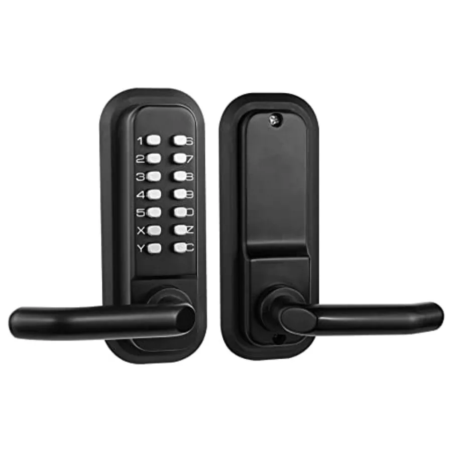 Outdoor Keyless Lock with Adjustable Deadlatch 2-3/8'' and 2-3/4''Mechanical Combination Door Lock with Keypad Sunscreen Waterp
Outdoor Keyless Lock with Adjustable Deadlatch 2-3/8'' and 2-3/4''Mechanical Combination Door Lock with Keypad Sunscreen Waterp