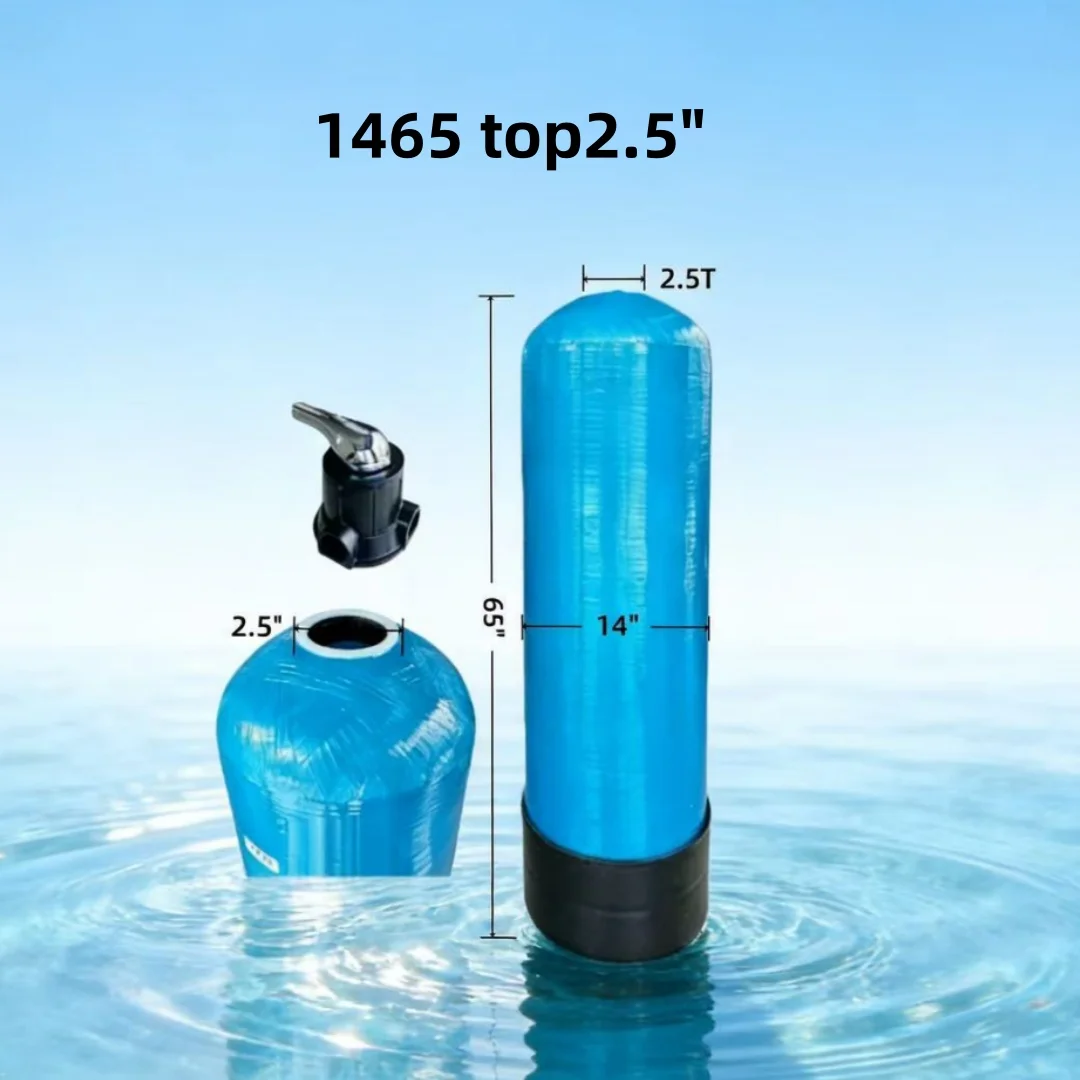 Industrial 2.5 T 14x65 Frp Pressure tank with Distributor and Control Valve for Ro System Water Pre Filtration
Industrial 2.5 T 14x65 Frp Pressure tank with Distributor and Control Valve for Ro System Water Pre Filtration
