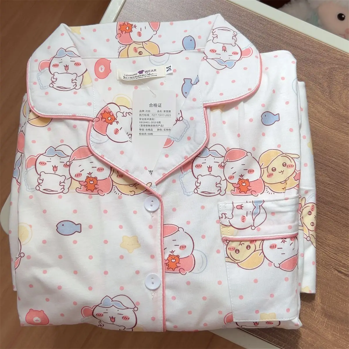 Anime Hachiware Usagi Chiikawa Pajamas for Women Spring Autumn Long Sleeve Long Pants Student Home Lounge Set Cartoon Kawaii New
Anime Hachiware Usagi Chiikawa Pajamas for Women Spring Autumn Long Sleeve Long Pants Student Home Lounge Set Cartoon Kawaii New