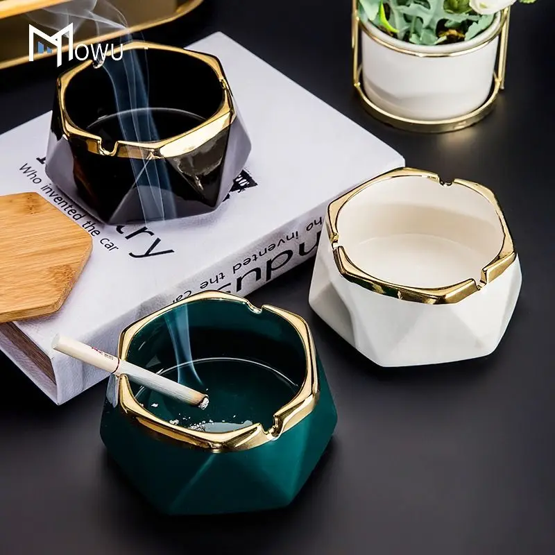Creative ceramic ashtray home living room office light luxury high-end bar commercial hotel anti-flying ashtray
Creative ceramic ashtray home living room office light luxury high-end bar commercial hotel anti-flying ashtray