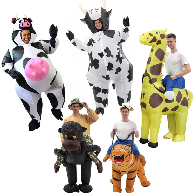 Cartoon Puppet Clothes Cow Giraffe Gorilla Cosplay Animal Inflatable Suit Zoo Festival Party Stage Performance Costume
Cartoon Puppet Clothes Cow Giraffe Gorilla Cosplay Animal Inflatable Suit Zoo Festival Party Stage Performance Costume