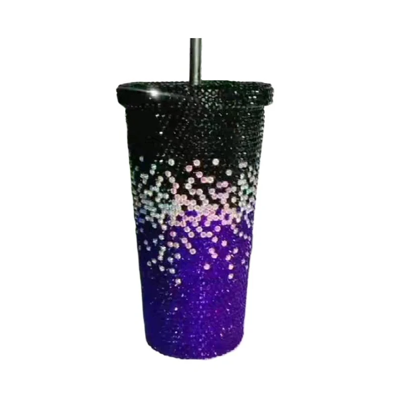 Gradient Rhinestone-Encusted Straw Cup Hand-applied Crystal Coffee Mug Stainless Steel Thermos 500ml Water Bottle Vacuum Flask
Gradient Rhinestone-Encusted Straw Cup Hand-applied Crystal Coffee Mug Stainless Steel Thermos 500ml Water Bottle Vacuum Flask