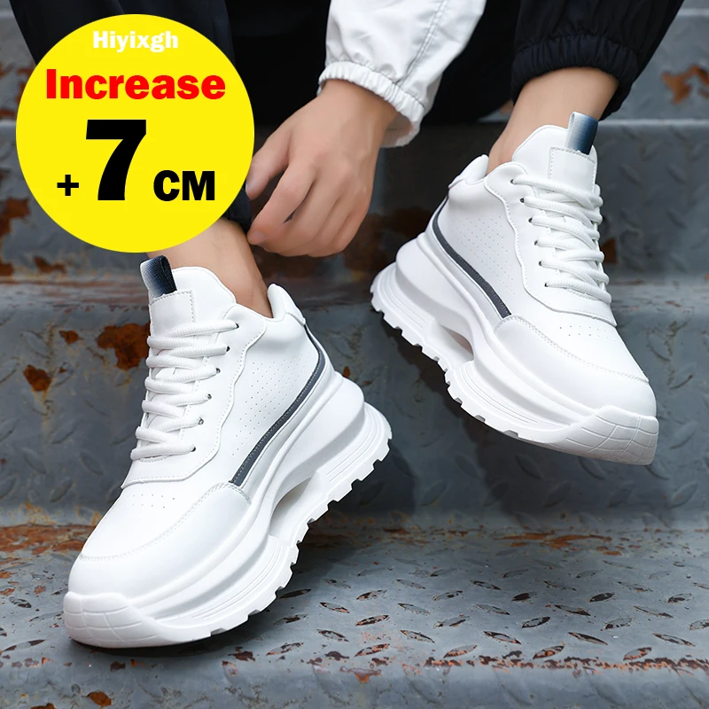 Luxury Elevator Shoes Men's Sneakers Height Increasing Invisible 7CM Heighten Sports Man Taller Lift White Thick Sole Shoes
Luxury Elevator Shoes Men's Sneakers Height Increasing Invisible 7CM Heighten Sports Man Taller Lift White Thick Sole Shoes