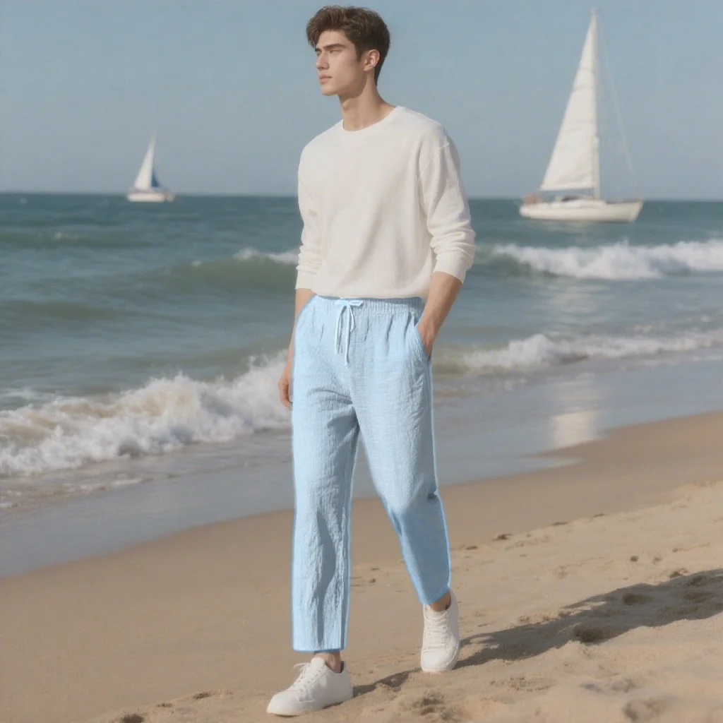 Men's Cotton Linen Drawstring Pants Elastic Waist Casual Solid Color Trousers Baggy Loose Straight Leg Breathable Sweatpants
Men's Cotton Linen Drawstring Pants Elastic Waist Casual Solid Color Trousers Baggy Loose Straight Leg Breathable Sweatpants