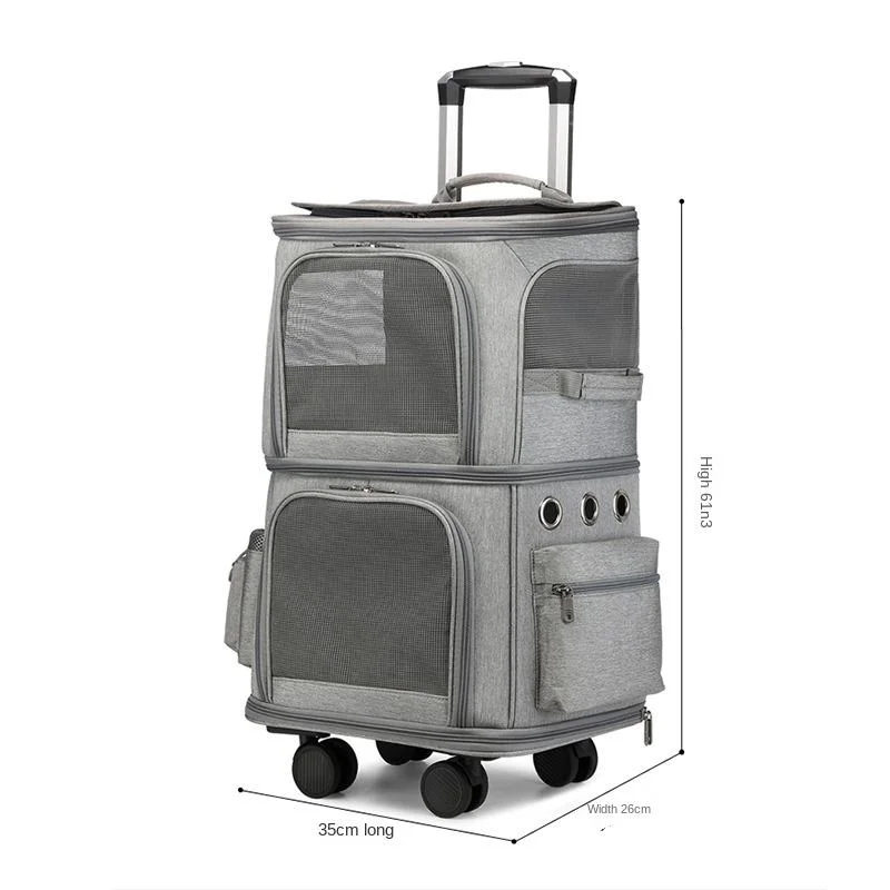 Double Backpack Foldeable Lightweight Pet Stroller For Two Dogs And Cats Outdoor Travel With 4 Wheels
Double Backpack Foldeable Lightweight Pet Stroller For Two Dogs And Cats Outdoor Travel With 4 Wheels