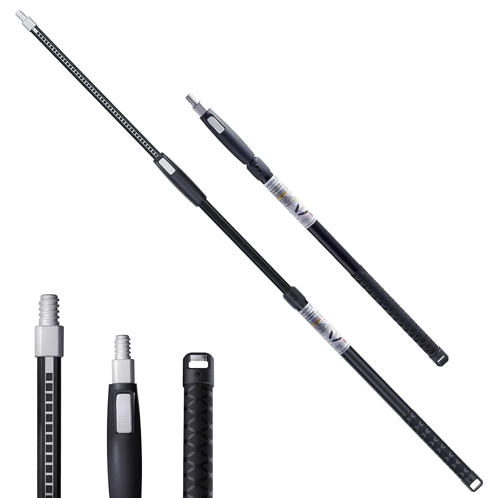 VOOMEY 3-5.9 ft (0.95-1.8m) Dual Extending 50 Point Adjustable Extension Pole for Paint Roller Frames | Heavy-Duty Telescopic
VOOMEY 3-5.9 ft (0.95-1.8m) Dual Extending 50 Point Adjustable Extension Pole for Paint Roller Frames | Heavy-Duty Telescopic