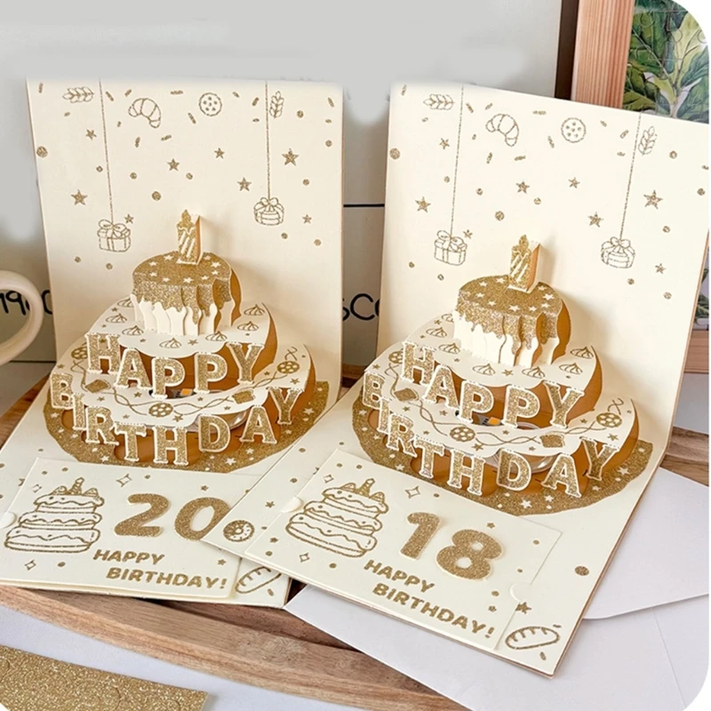 Birthday Greeting Card With LED Light Musical Birthday Card For Kid Adult 
Birthday Greeting Card With LED Light Musical Birthday Card For Kid Adult