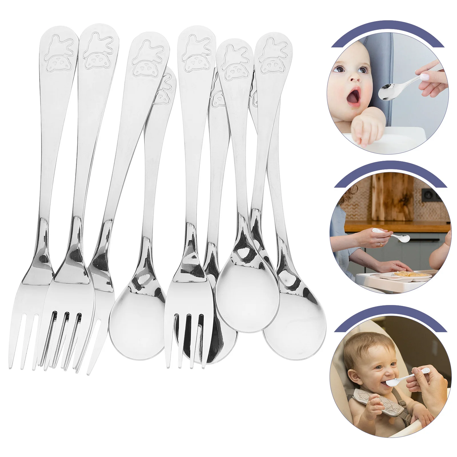 Utensil Set Spoon Fork Feeding Tools Lightweight Forks Spoons Ergonomic Handle Safe For Easy
Utensil Set Spoon Fork Feeding Tools Lightweight Forks Spoons Ergonomic Handle Safe For Easy