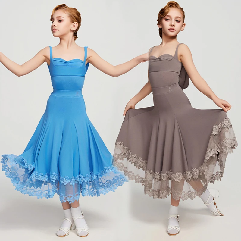 Kids Girls Latin Dance Clothes Ballroom Dance Competition Dress Suspender Tops Lace Skirt Practice Clothing Waltz Dress NV23482
Kids Girls Latin Dance Clothes Ballroom Dance Competition Dress Suspender Tops Lace Skirt Practice Clothing Waltz Dress NV23482