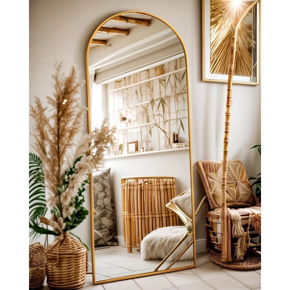 Full Length Mirror 58"x19" Floor Mirror Arch Floor Standing Mirror Freestanding Arch Full Body with Stand for Bedroom
Full Length Mirror 58"x19" Floor Mirror Arch Floor Standing Mirror Freestanding Arch Full Body with Stand for Bedroom