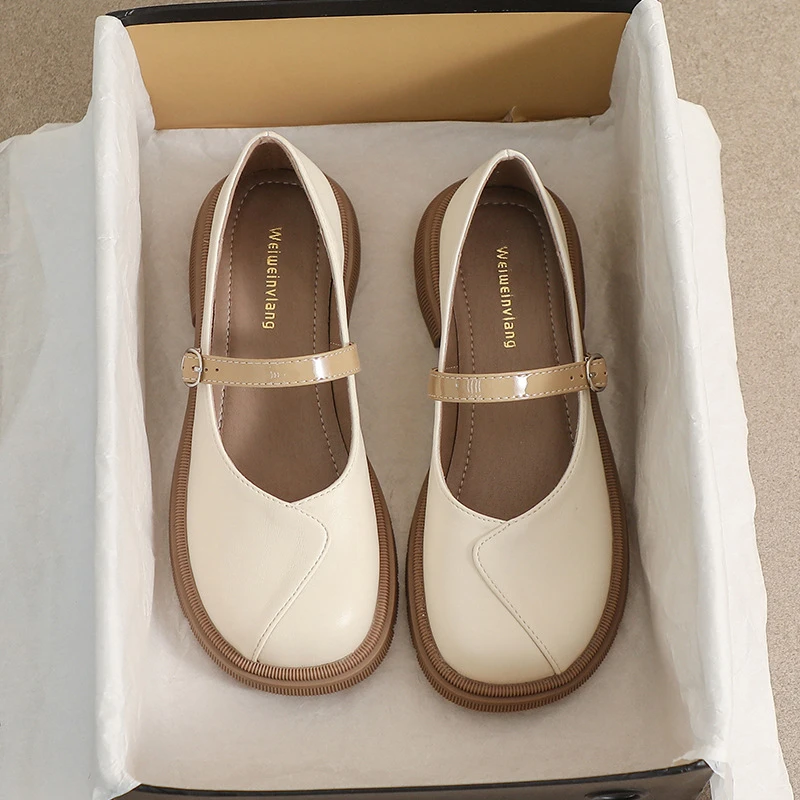 Women Platform Mary Jane Shoes New Spring Autumn One Strap Shallow Mouth Loafers Round Toe Soft Sole Chunky Heel Casual Ladies F
Women Platform Mary Jane Shoes New Spring Autumn One Strap Shallow Mouth Loafers Round Toe Soft Sole Chunky Heel Casual Ladies F