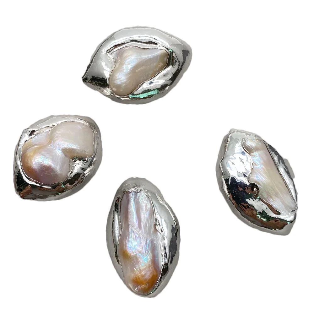 5 PCS White Shell Baroque Shape Gold Plated Beads For Women Making Jewelry Accessories
5 PCS White Shell Baroque Shape Gold Plated Beads For Women Making Jewelry Accessories