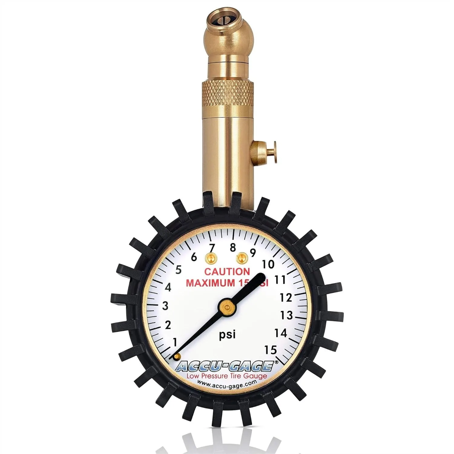 Low Pressure Tire Gauge with Angled Chuck, Protective Rubber Guard for Accurate 15psi Readings
Low Pressure Tire Gauge with Angled Chuck, Protective Rubber Guard for Accurate 15psi Readings