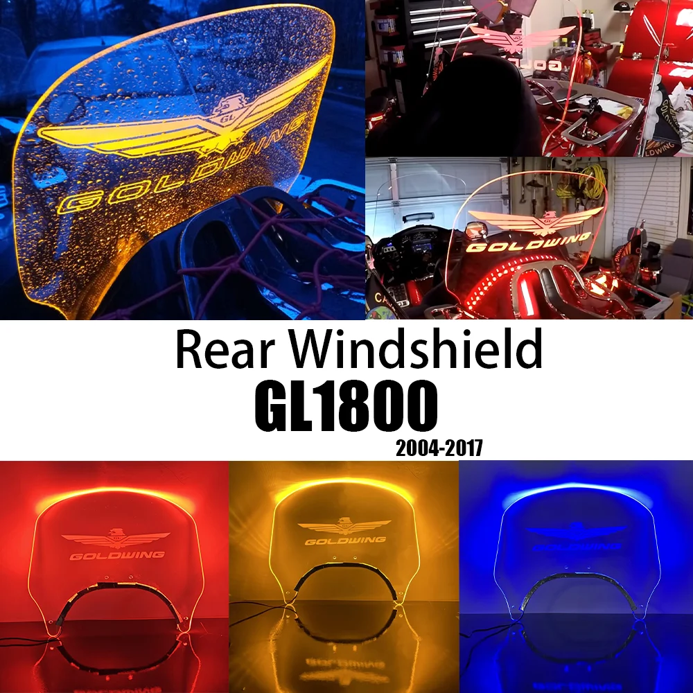 GL1800 Motorcycle LED Rear Air Deflector for Honda Goldwing 1800 GL1800 Accessories Rear Windshield With Light Gold Wing 1800
GL1800 Motorcycle LED Rear Air Deflector for Honda Goldwing 1800 GL1800 Accessories Rear Windshield With Light Gold Wing 1800