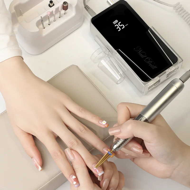 Portable Nail Drill Machine with Hollow Cup Bit, Quiet Electric Manicure Grinder for Salon & Home Use, UV Gel Polish Prep Tool
Portable Nail Drill Machine with Hollow Cup Bit, Quiet Electric Manicure Grinder for Salon & Home Use, UV Gel Polish Prep Tool