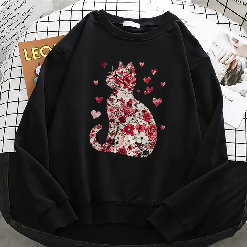 Love Cat Gothic Womens Solid Hoodies Basic Warm Fleece Sweatshirt Soft Breathable O-Neck Pullover Casual Female Clothes
Love Cat Gothic Womens Solid Hoodies Basic Warm Fleece Sweatshirt Soft Breathable O-Neck Pullover Casual Female Clothes