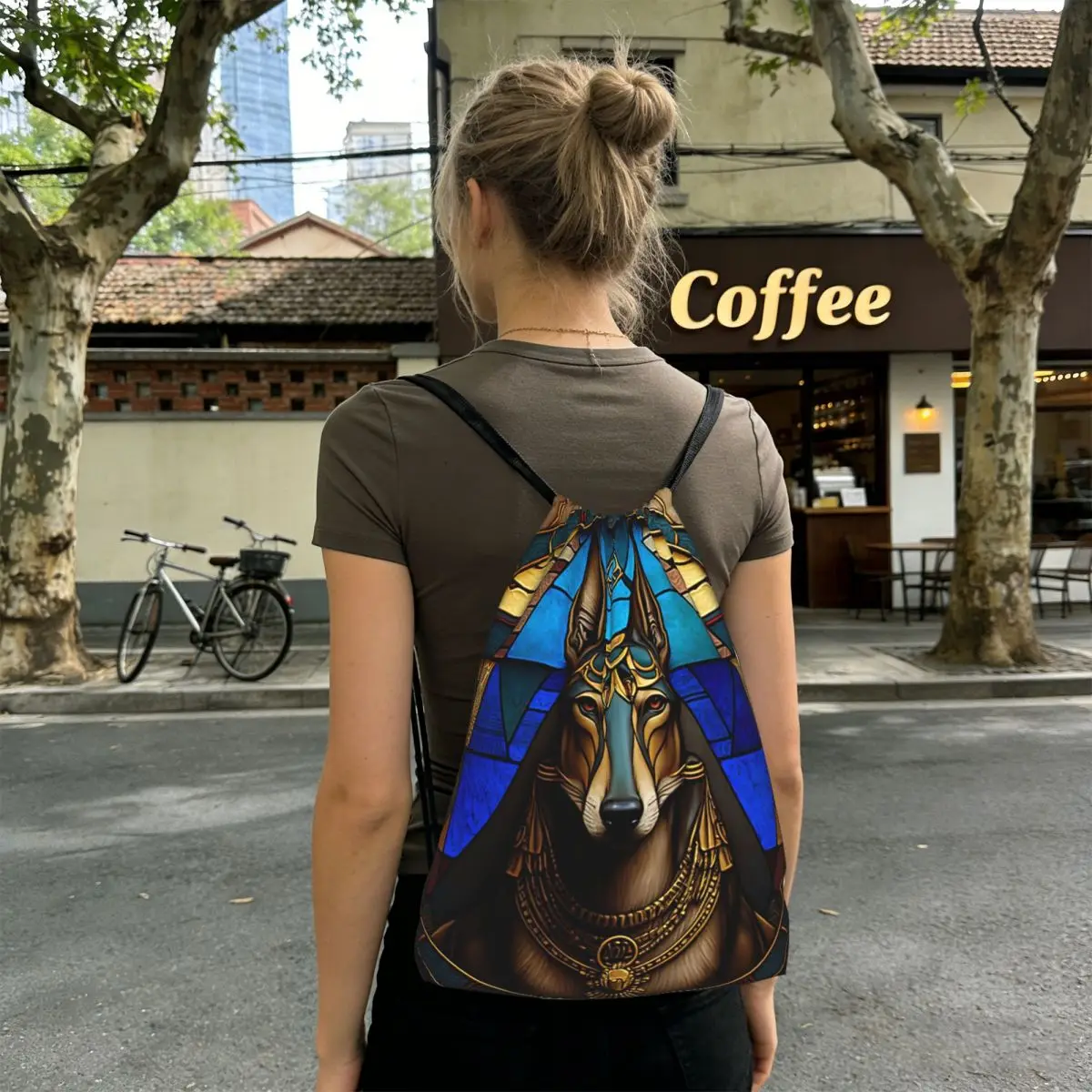 Ancient Glass God Anubis Of Egypt Backpacks Fashion Drawstring Bundle Pocket Sports Bag Book Bags for Man Woman Students
Ancient Glass God Anubis Of Egypt Backpacks Fashion Drawstring Bundle Pocket Sports Bag Book Bags for Man Woman Students