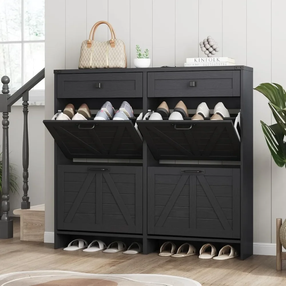 Shoe Storage Cabinet with 4 Flip Drawers & 2 Drawers,Shoe Cabinet Storage with Legs for Entryway,Freestanding Shoes Organizer
Shoe Storage Cabinet with 4 Flip Drawers & 2 Drawers,Shoe Cabinet Storage with Legs for Entryway,Freestanding Shoes Organizer