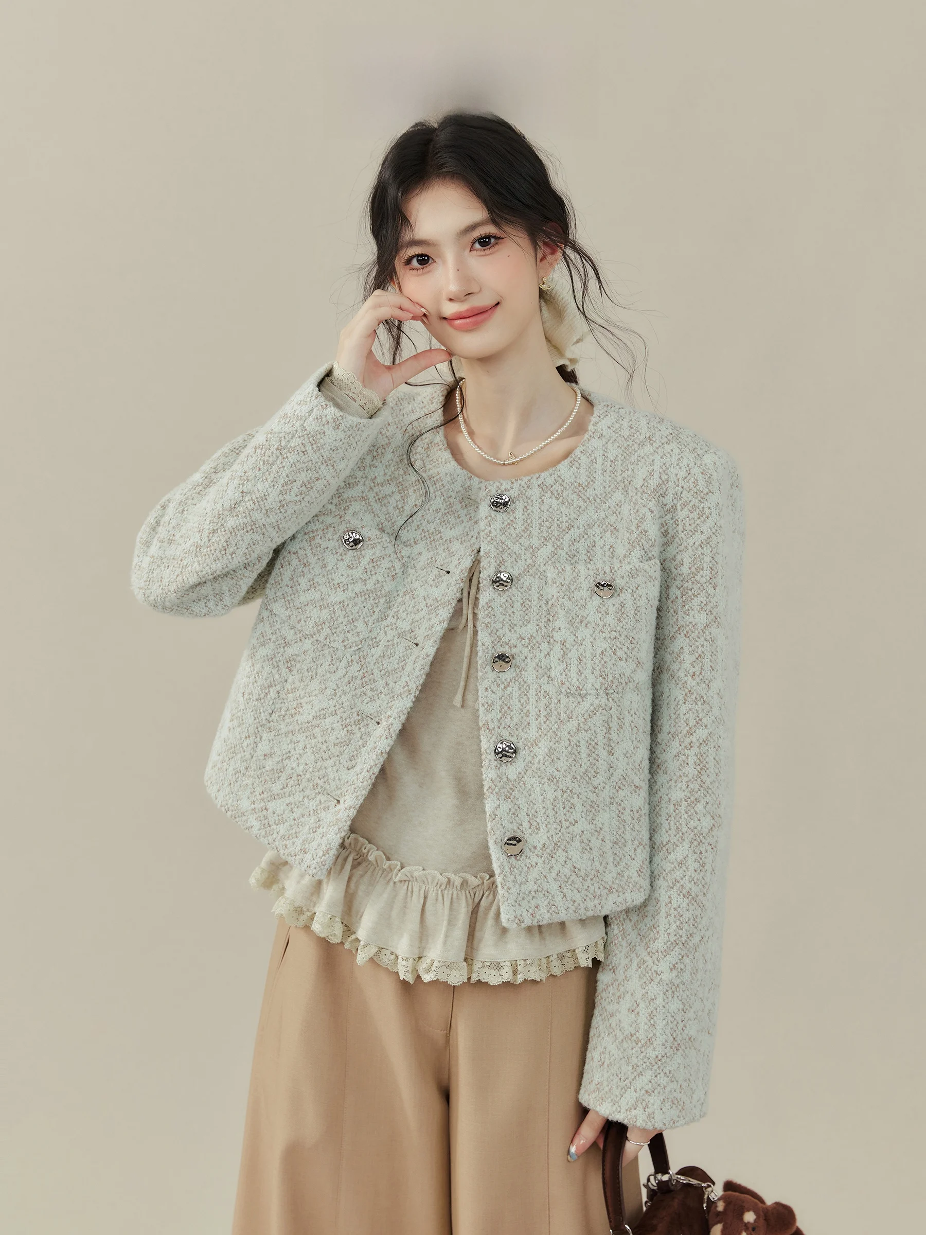 Ele ort Svel Women's Jaet in Light een by Wang Ou ort Faion Outerwear Loose Fit Button up Top for Winter
Ele ort Svel Women's Jaet in Light een by Wang Ou ort Faion Outerwear Loose Fit Button up Top for Winter