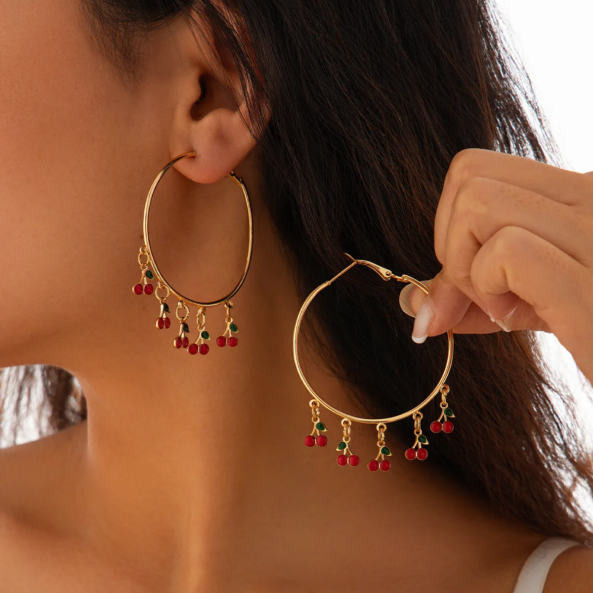 Punk Metal Big Ear Ring Cherry Mushroom Stud Earrings for Women Fashion Customized Jewelry Minimalist Accessories Wholesale
Punk Metal Big Ear Ring Cherry Mushroom Stud Earrings for Women Fashion Customized Jewelry Minimalist Accessories Wholesale