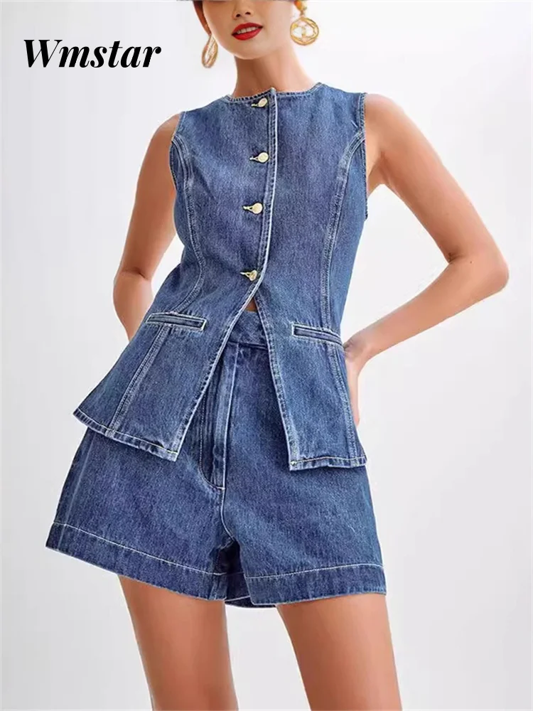 Wmstar Denim Комплект из двух предметов Женский повседневный комплект из топа и шорт Летняя одежда Наряды Модные одинаковые костюмы Оптовая продажа Прямая поставка
Wmstar Denim Комплект из двух предметов Женский повседневный комплект из топа и шорт Летняя одежда Наряды Модные одинаковые костюмы Оптовая продажа Прямая поставка