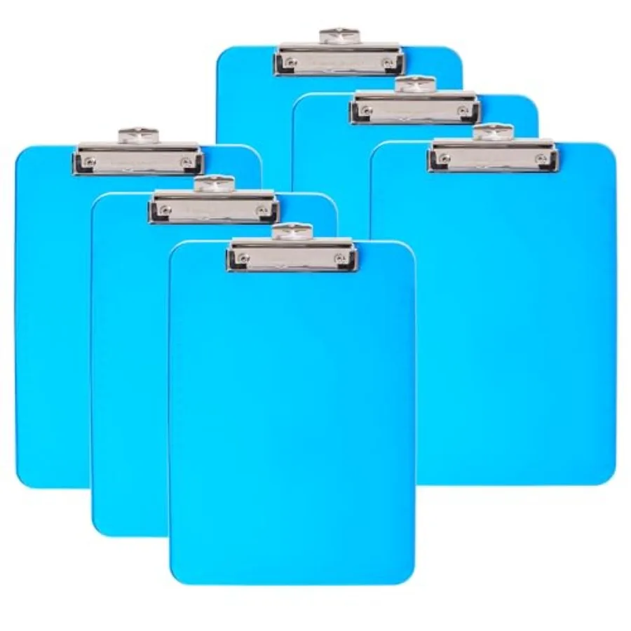Plastic Clipboard, Letter, Neon Blue, Pack of 6
Plastic Clipboard, Letter, Neon Blue, Pack of 6