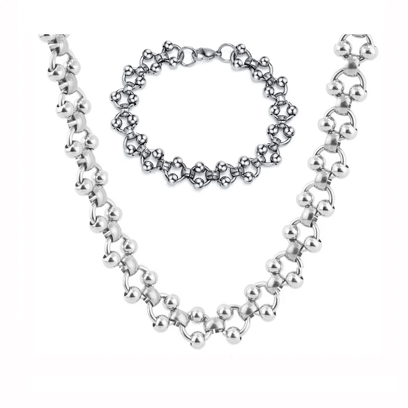 New Hip Hop Tricycle DIY Chain Necklace Bracelet Set for Women Men Personality 316L Stainless Steel Jewelry Vacation Kpop
New Hip Hop Tricycle DIY Chain Necklace Bracelet Set for Women Men Personality 316L Stainless Steel Jewelry Vacation Kpop