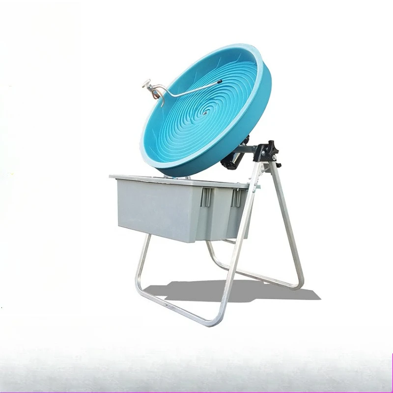 Tilt spiral vortex rotating disc, cochlear flow ore dressing machine