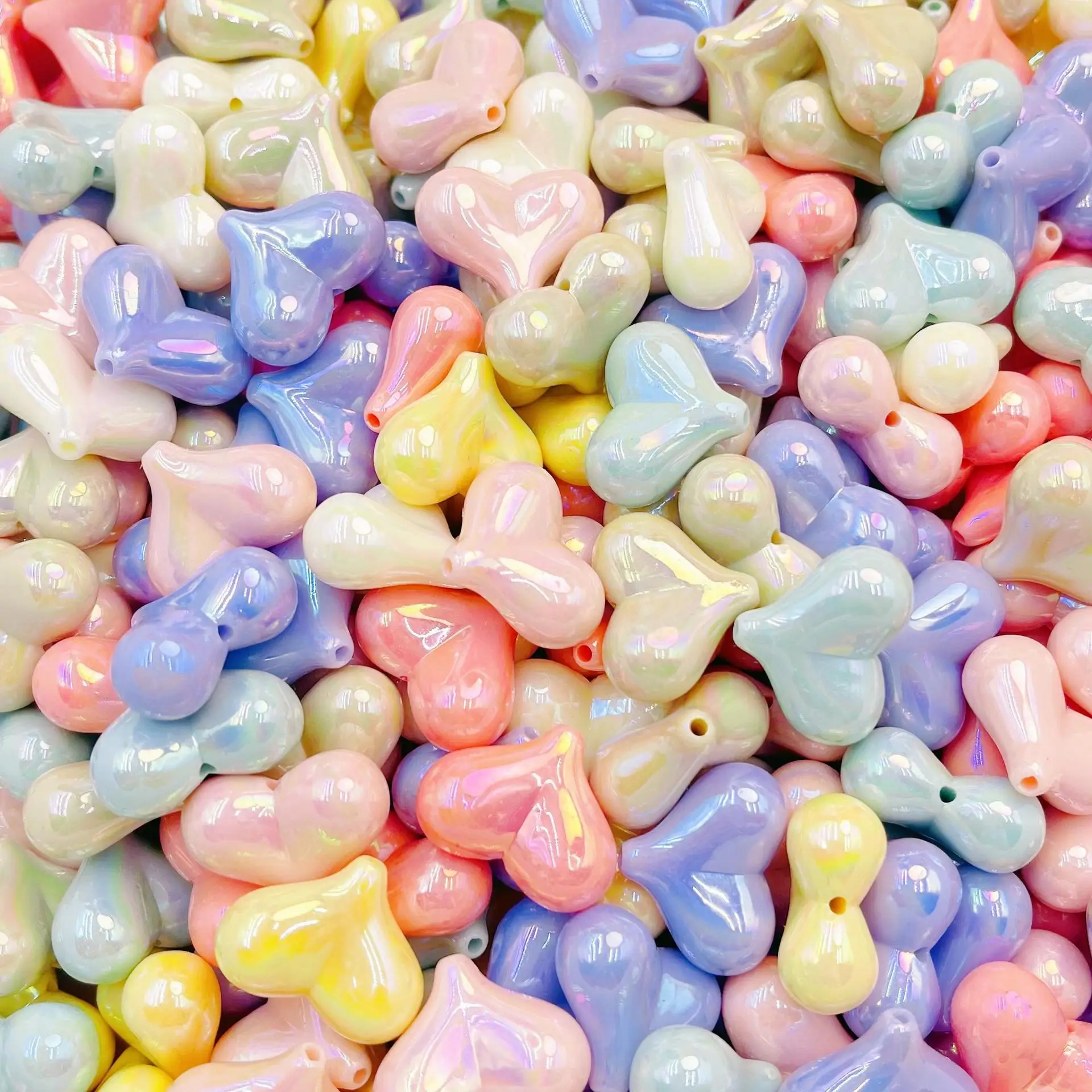 UV Plated Colorful Cream Butter Love Heart Beads Handmade DIY Chain Hanging Ring Material Jewelry Bracelet Beading 100pcs 20mm
UV Plated Colorful Cream Butter Love Heart Beads Handmade DIY Chain Hanging Ring Material Jewelry Bracelet Beading 100pcs 20mm