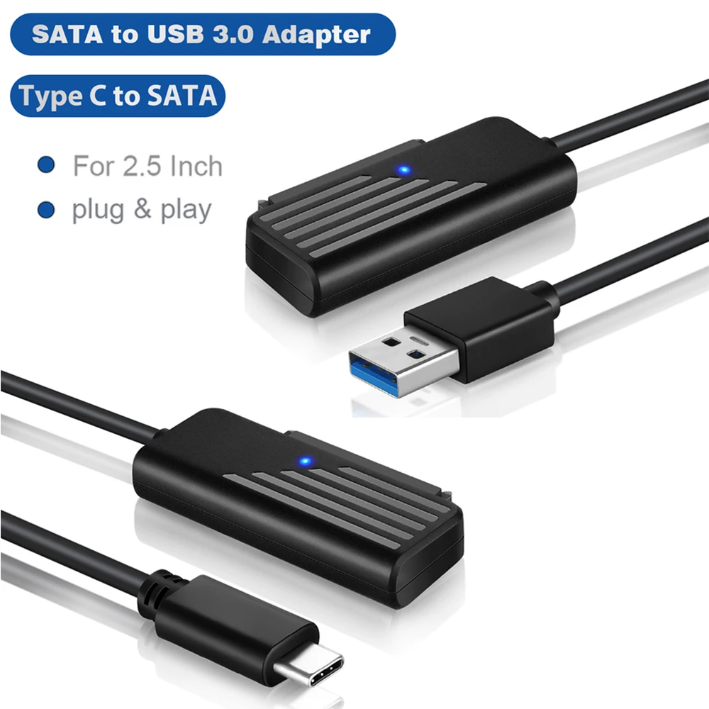 Кабель Type-C на SATA, 5 Гбит/с, Высокоскоростная передача данных, адаптер SATA на USB 3,0 для жесткого диска 2,5 дюйма, адаптер SATA
Кабель Type-C на SATA, 5 Гбит/с, Высокоскоростная передача данных, адаптер SATA на USB 3,0 для жесткого диска 2,5 дюйма, адаптер SATA