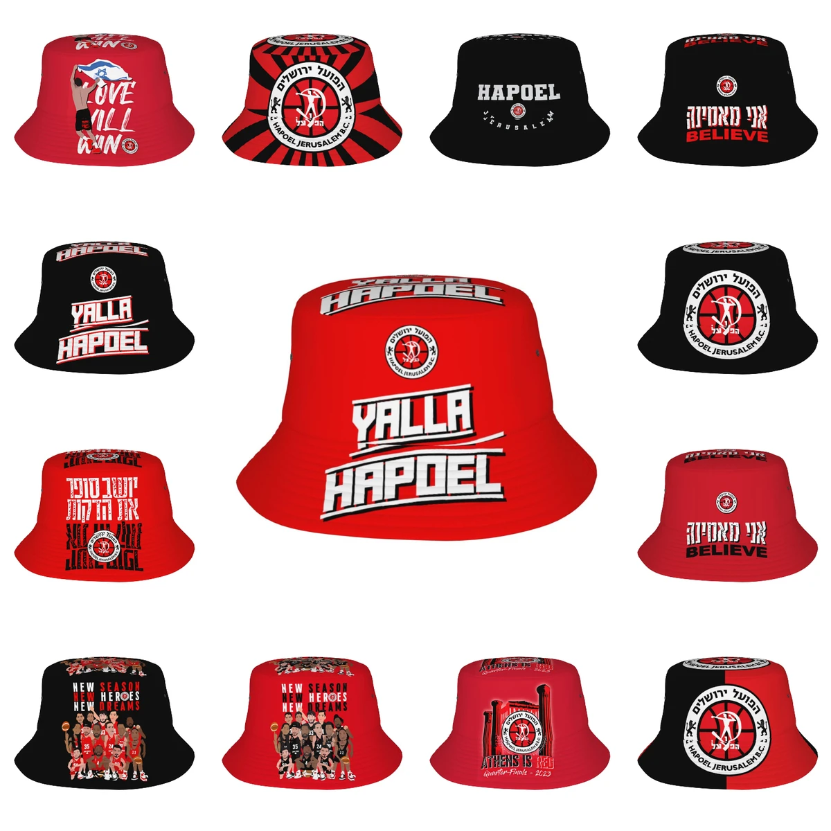 Hapoel Jerusalem Basketball Fisherman's Cap Outdoor Bucket Hats Fishing Hat Wide Brim Cap Unisex Foldable Beach Summer Travel
Hapoel Jerusalem Basketball Fisherman's Cap Outdoor Bucket Hats Fishing Hat Wide Brim Cap Unisex Foldable Beach Summer Travel
