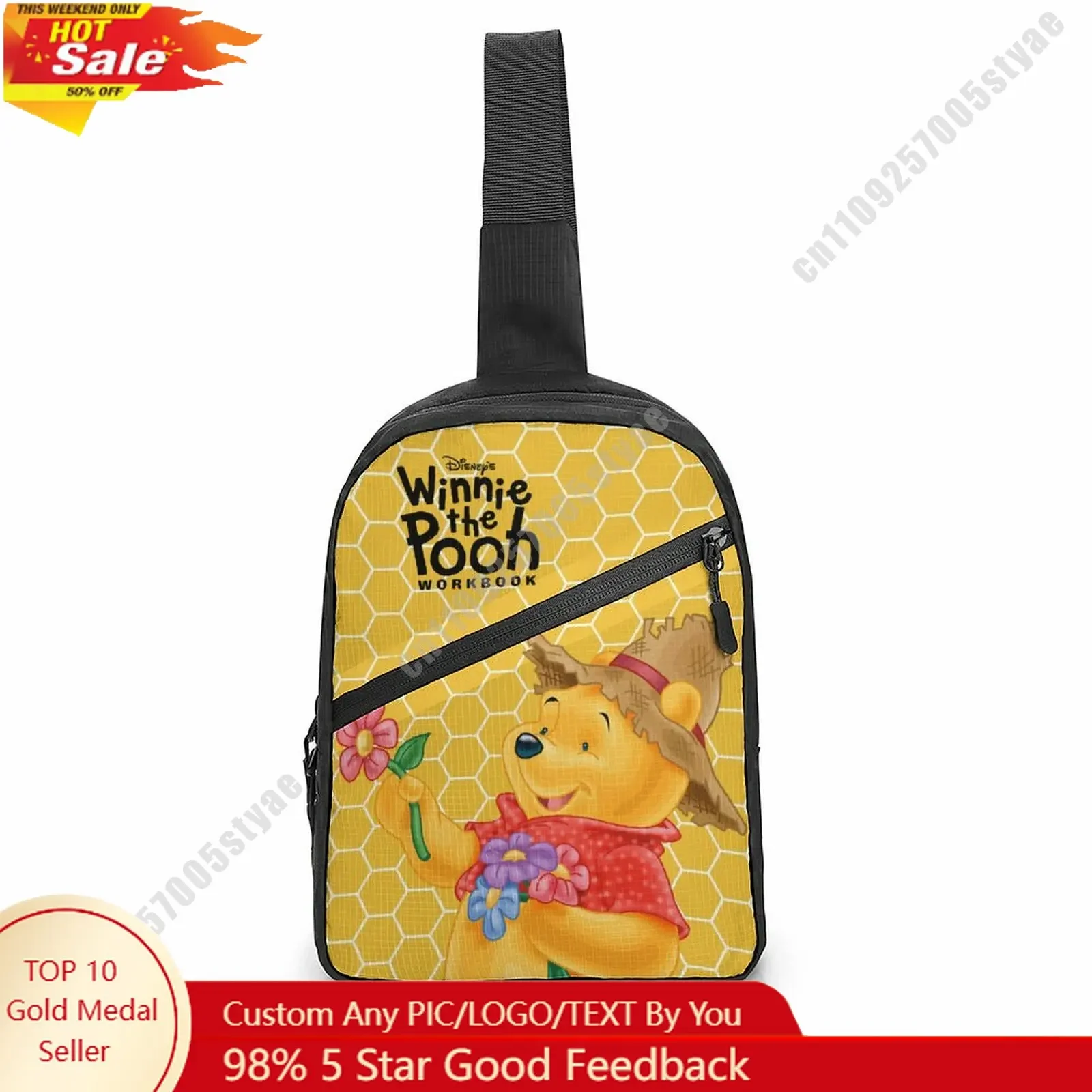 Winnie The Pooh Chest Bag Disney Customized Personalized Photos Text Logo Lightweight Travel Sling Waterproof Shoulder Bag
Winnie The Pooh Chest Bag Disney Customized Personalized Photos Text Logo Lightweight Travel Sling Waterproof Shoulder Bag