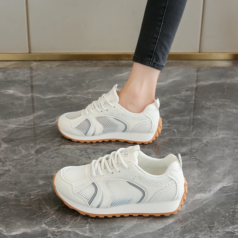 Women's 3CM Flat Sole Lace Up Sneakers Comfortable Walking Shoes Non Slip Rubber Sole Casual Shoes for Women
Women's 3CM Flat Sole Lace Up Sneakers Comfortable Walking Shoes Non Slip Rubber Sole Casual Shoes for Women