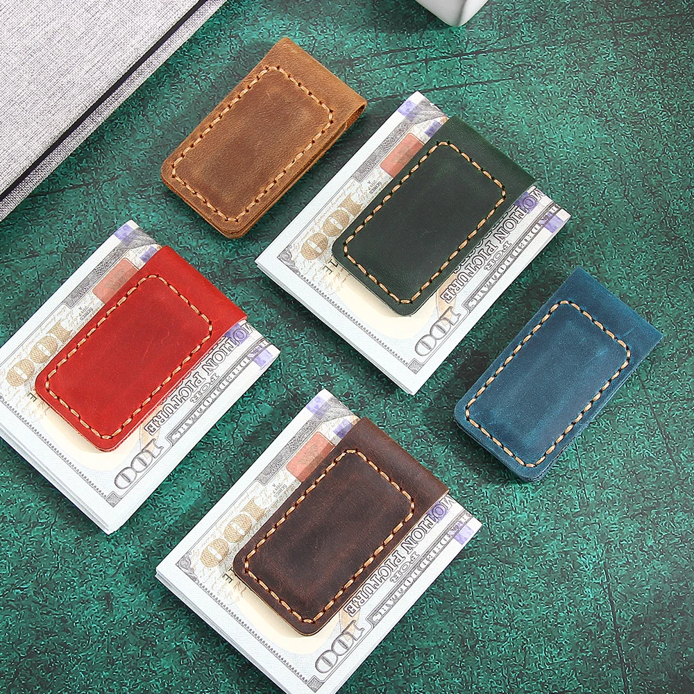 Персонализированный кошелек из натуральной кожи с зажимом для денег для мужчин, мужской магнитный ретро карманный зажим ручной работы, чехол для кредитных карт, держатель для денег
Персонализированный кошелек из натуральной кожи с зажимом для денег для мужчин, мужской магнитный ретро карманный зажим ручной работы, чехол для кредитных карт, держатель для денег