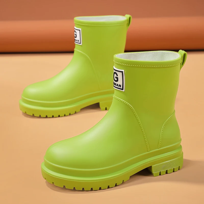 2025 Fashion Women Waterproof Boots Comfortable Green Women's Rubber Boots Outdoor Non-Slip Rain Boots Woman botas para lluvia
2025 Fashion Women Waterproof Boots Comfortable Green Women's Rubber Boots Outdoor Non-Slip Rain Boots Woman botas para lluvia