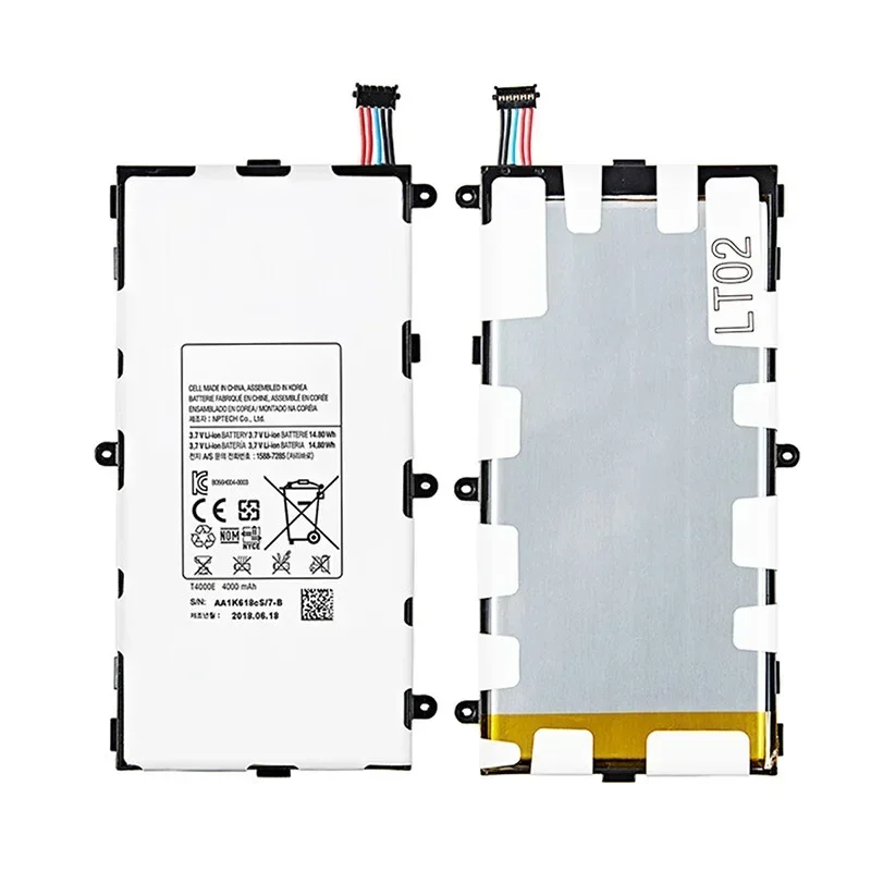 Replacement Tablet Battery T4000E For Samsung Galaxy Tab 3 7.0'' T211 T210 T215 T217A SM-T210R T2105 P3210 P3200 4000mAh
Replacement Tablet Battery T4000E For Samsung Galaxy Tab 3 7.0'' T211 T210 T215 T217A SM-T210R T2105 P3210 P3200 4000mAh