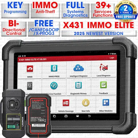 Launch X431 IMMO Elite Key Programming Tools Automotive Professional Diagnostic Tools All Key Lost Immobilizer pk IMMO Plus
