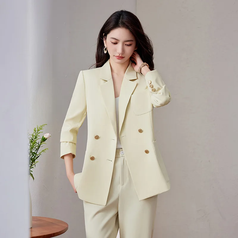 Professional Suit Set for Women in Off-White with a High-End Feel2025New Spring and Autumn Workwear Suit Jacket
Professional Suit Set for Women in Off-White with a High-End Feel2025New Spring and Autumn Workwear Suit Jacket